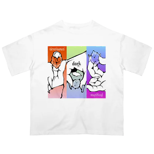 🧡魔法のお菓子💚竜鱗糖デザイン💜 Oversized T-Shirt