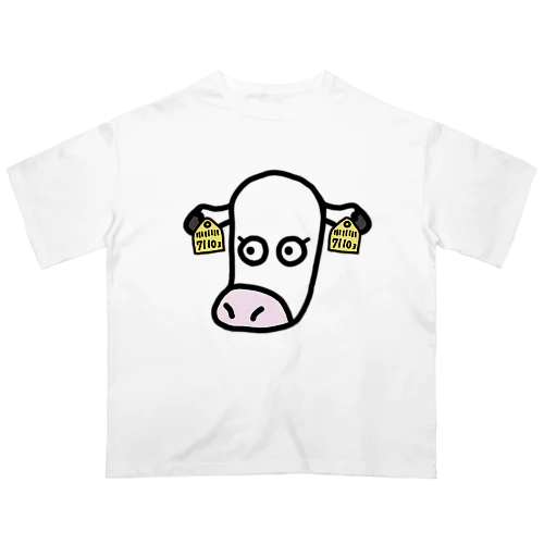 白っぽいこっこうし オーバーサイズTシャツ