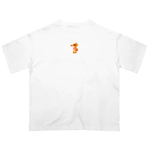 粗ドット絵・タツノオトシゴくん オーバーサイズTシャツ