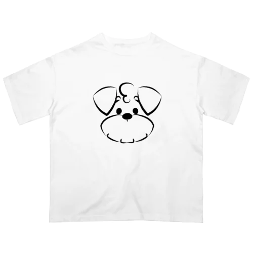 シュナウザーロゴマーク オーバーサイズTシャツ