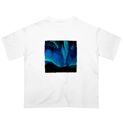 オーロラ空 Oversized T-Shirt