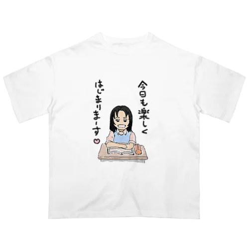 ニコニコ少女 Oversized T-Shirt