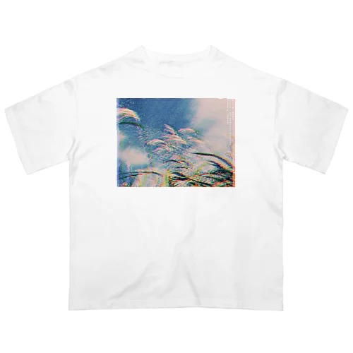 ススキとうろこ雲 Oversized T-Shirt