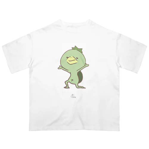 カッパ「いぇーい！」 オーバーサイズTシャツ