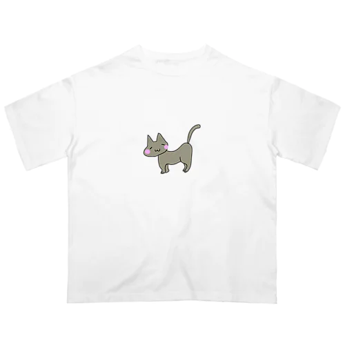 猫 オーバーサイズTシャツ