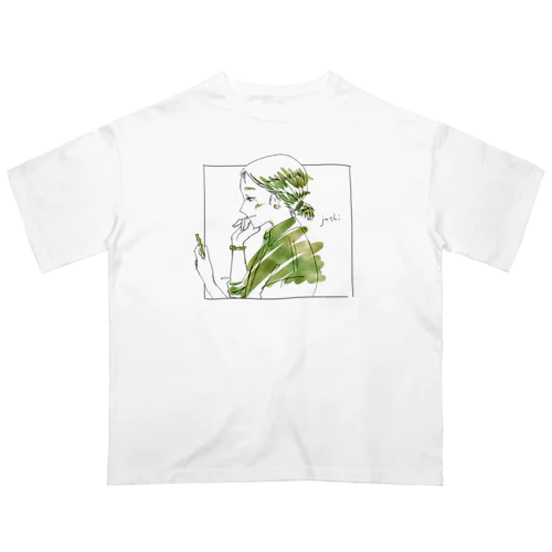 JOSHI! green Oversized T-Shirt