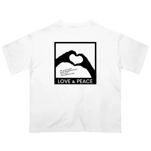 LOVE and PEACE オーバーサイズTシャツ
