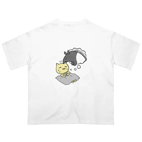 バクに食べられる オーバーサイズTシャツ