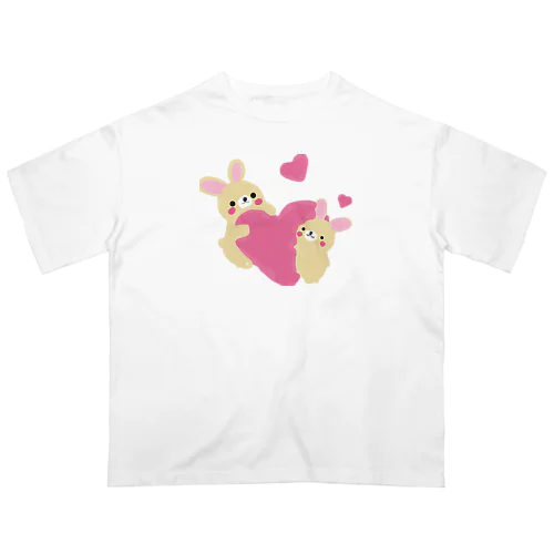 かわいいうさちゃん オーバーサイズTシャツ