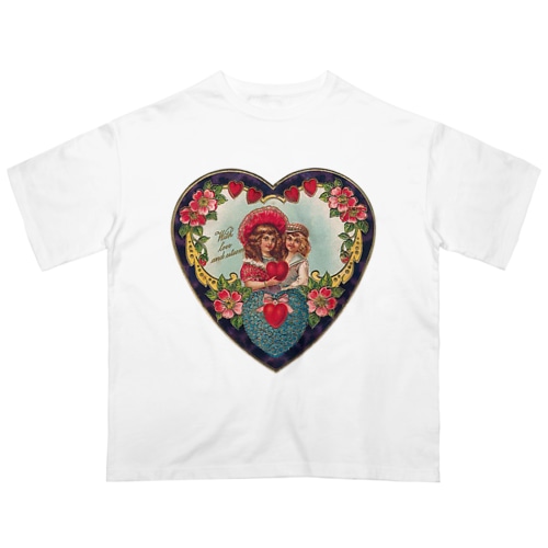ハートな女の子たち Oversized T-Shirt