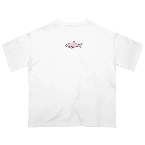 “さめさん” pink オーバーサイズTシャツ