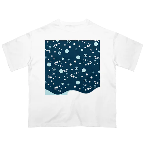 雪の結晶9 オーバーサイズTシャツ