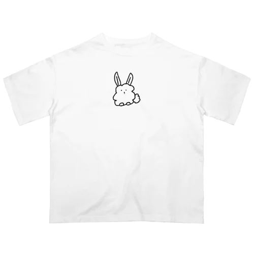 ふわふわのうさぎ オーバーサイズTシャツ