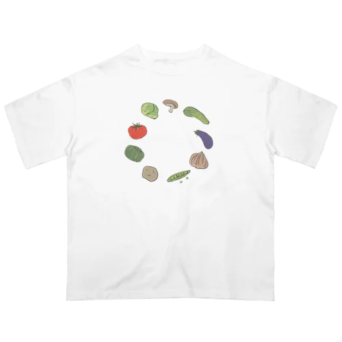 天使たちの野菜 オーバーサイズTシャツ