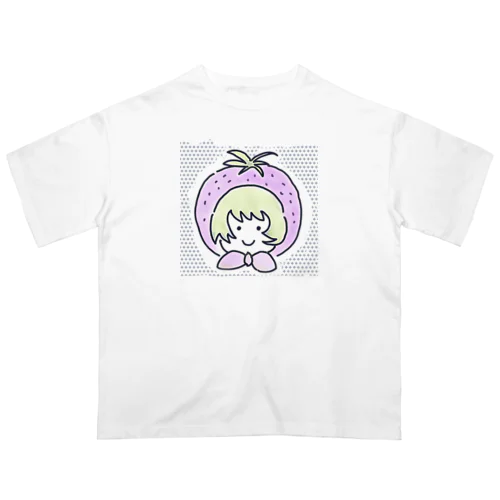 コラボ商品　苺いち絵的マミちゃんイチゴgirl Oversized T-Shirt