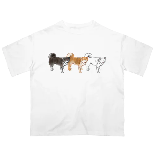 秋田犬ズ Oversized T-Shirt