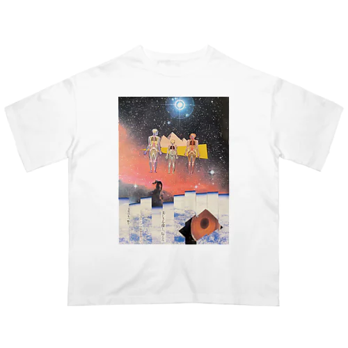 地球と人と家族　（ Kohei Itatani design） Oversized T-Shirt