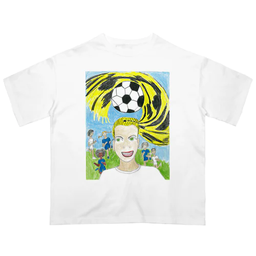 サッカー選手 オーバーサイズTシャツ