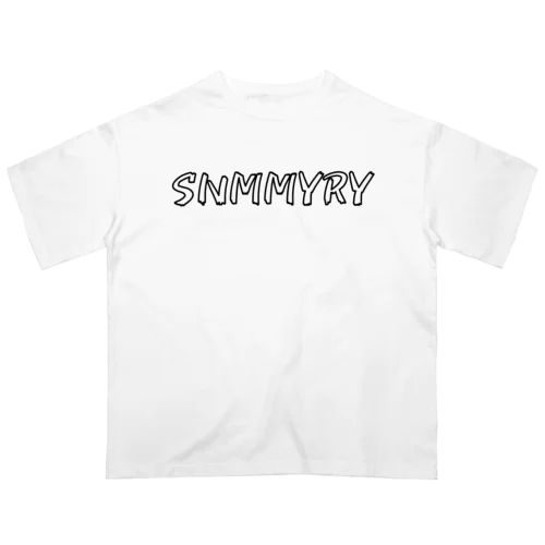 SNMMYRYボックスロゴ　パターンB オーバーサイズTシャツ