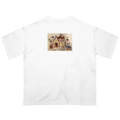 お菓子の国のブレイクタイム Oversized T-Shirt