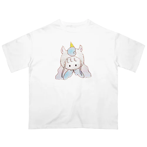 夢みるユニコーンちゃん Oversized T-Shirt