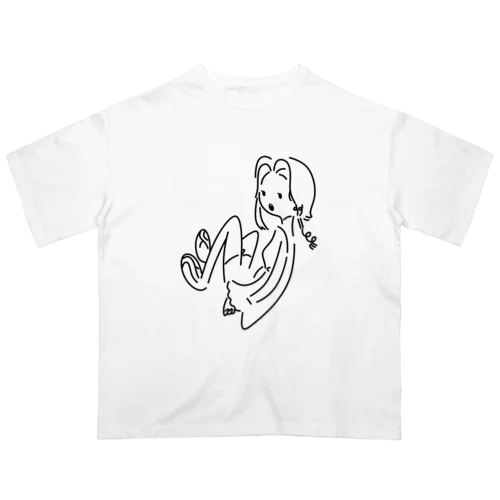 おすわりハユ オーバーサイズTシャツ