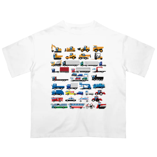 いろんな働く車 オーバーサイズTシャツ