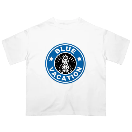 BLUE VACATION ロゴ Oversized T-Shirt