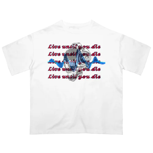 AR SKULL (ﾟ∀ﾟ)イ㌔ オーバーサイズTシャツ