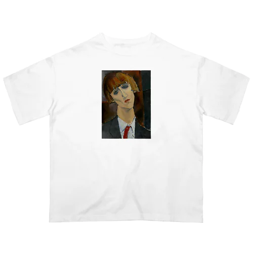 【世界の名画】アメデオ・モディリアーニ『Madame Kisling』 オーバーサイズTシャツ