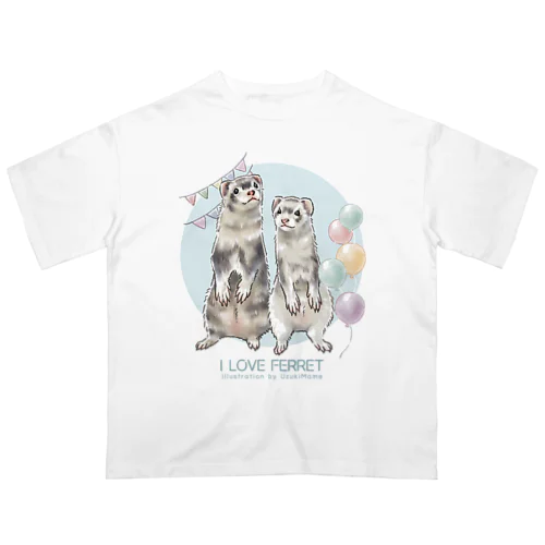 【No.13】I LOVE FERRET オーバーサイズTシャツ