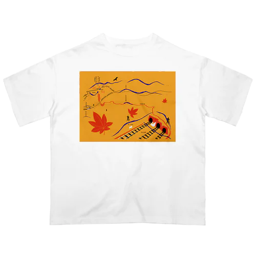 碓氷峠の紅葉 オーバーサイズTシャツ