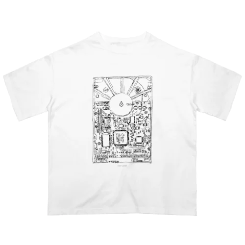 inner world_blackprint オーバーサイズTシャツ