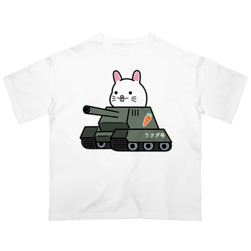 戦車うさぎさん Oversized T-Shirt