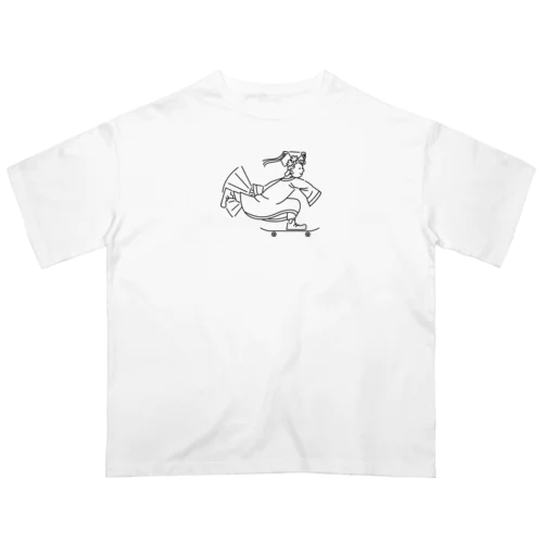 【黒】滑板皇后 オーバーサイズTシャツ