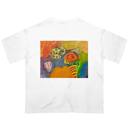 Oil art 2 オーバーサイズTシャツ