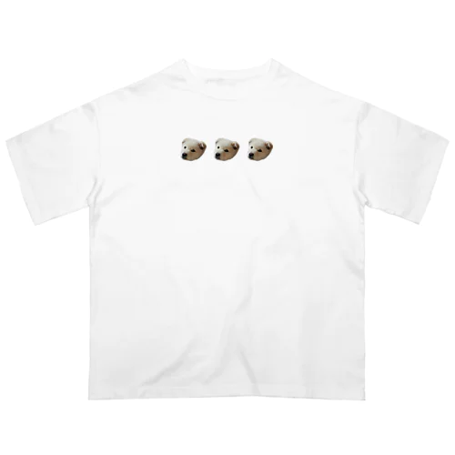 いぬ 3連 Oversized T-Shirt