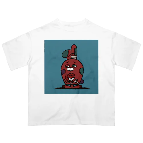 BOUQUET RABBIT ZOMBIE Oversized T-Shirt