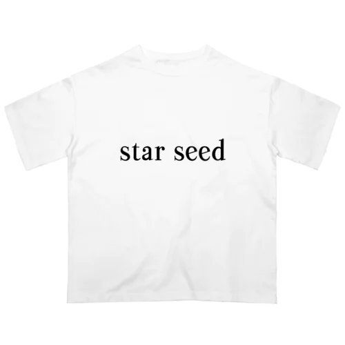 シンプル　star seed デザイン オーバーサイズTシャツ