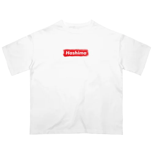 羽島市 ｜普段づかいできるご当地グッズ｜ブラシボックスロゴ Oversized T-Shirt