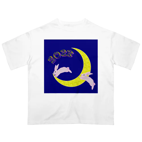 うさぎ年　2023　ピンク・ラビット Oversized T-Shirt