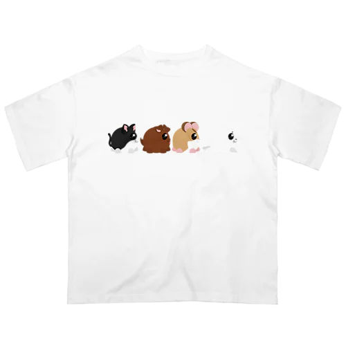 コロコロ動物歩く Oversized T-Shirt