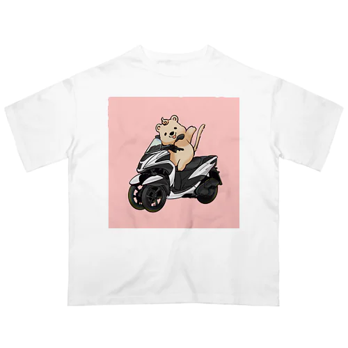 旅するクアッカワラビー(Pink) オーバーサイズTシャツ