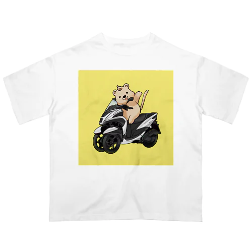 旅するクアッカワラビー(Yellow) オーバーサイズTシャツ