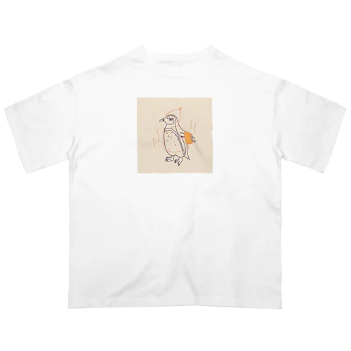 からふるサウナーケープペンギン オーバーサイズTシャツ