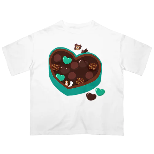 シェルティ×チョコ(ミントカラー) オーバーサイズTシャツ