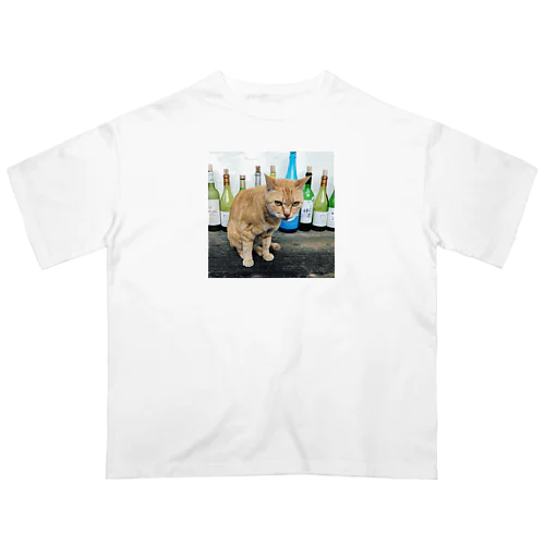 酒猫 Oversized T-Shirt