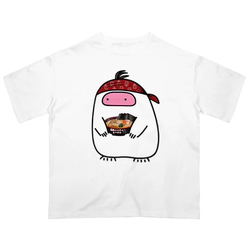 横浜イエティらーめんを作ってしまったイエティさん オーバーサイズTシャツ