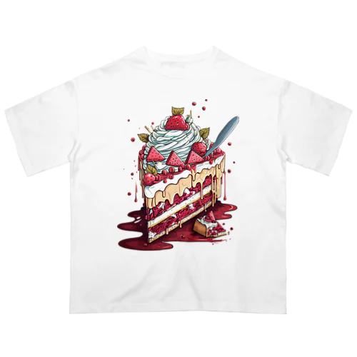 血みどろケーキ オーバーサイズTシャツ