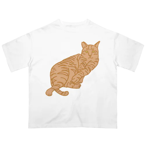 まったり猫 茶トラ オーバーサイズTシャツ